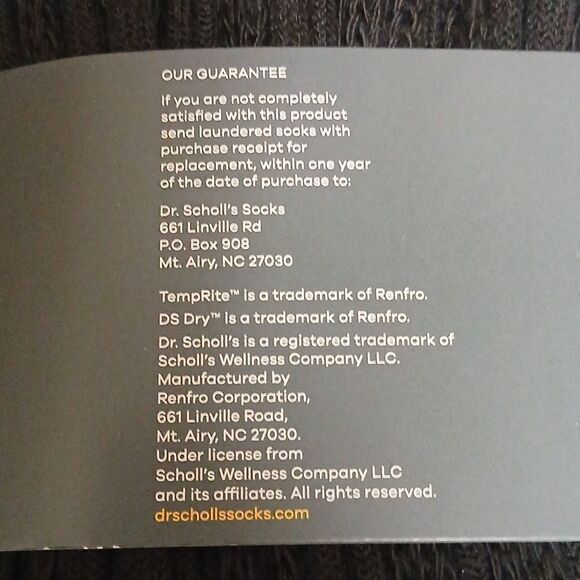 Dr. SCHOLL'S DIABETES AND CIRCULATORY CREW  Size 7-12 Black 6 Pair NWT MENS - Picture 6 of 6